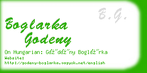 boglarka godeny business card